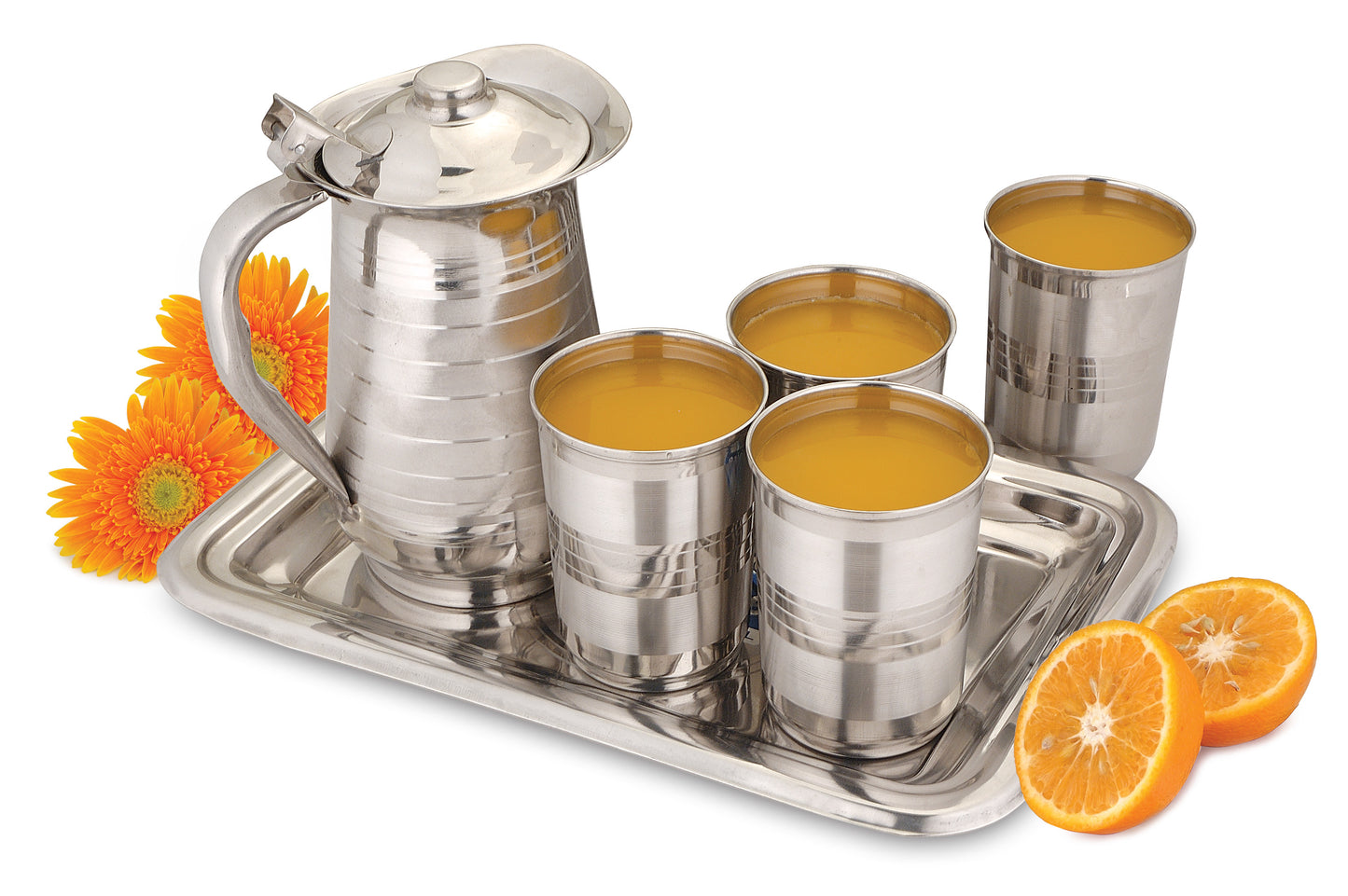 JUG+ GLASS+TRAY SET Juice Set