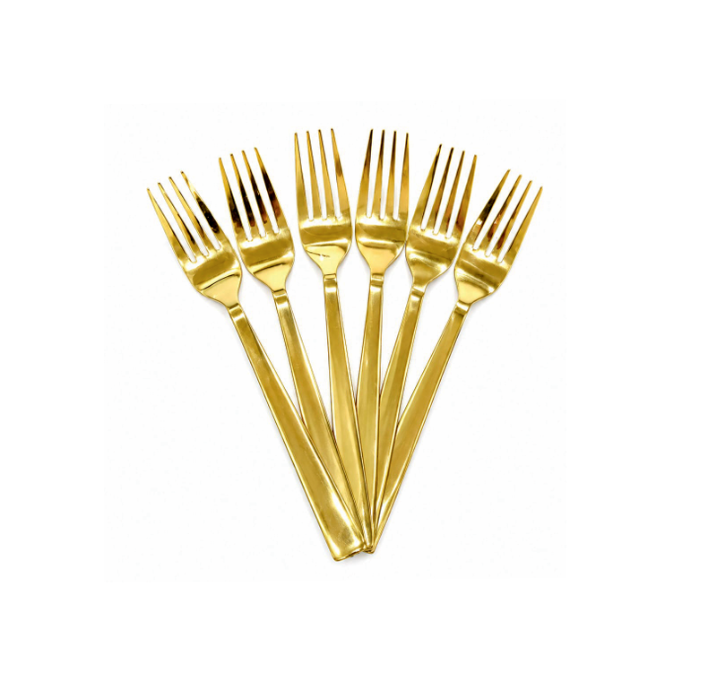 PVD GOLD FORK SET OF 6 PCS