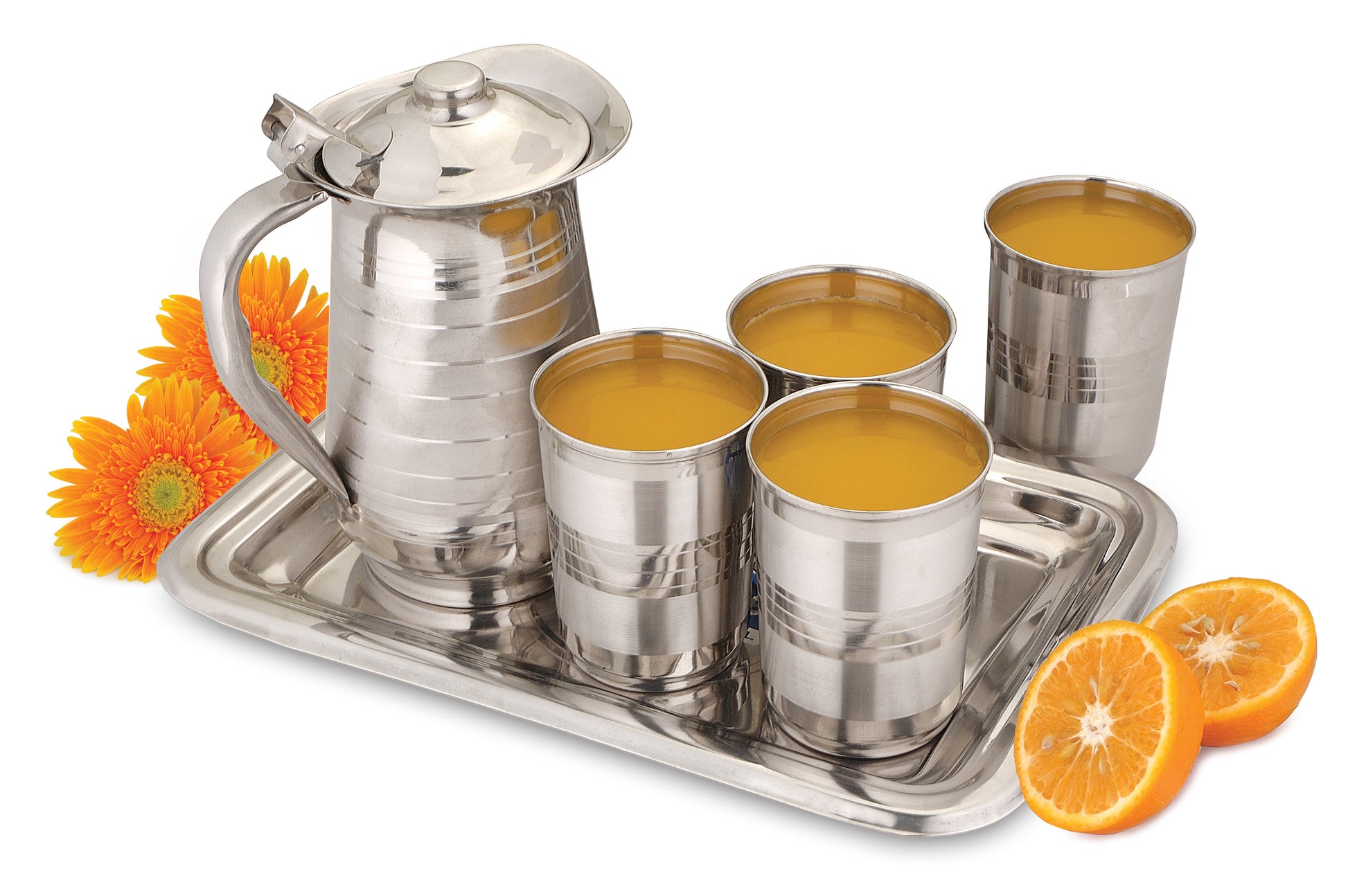 JUG+ GLASS+TRAY SET Juice Set
