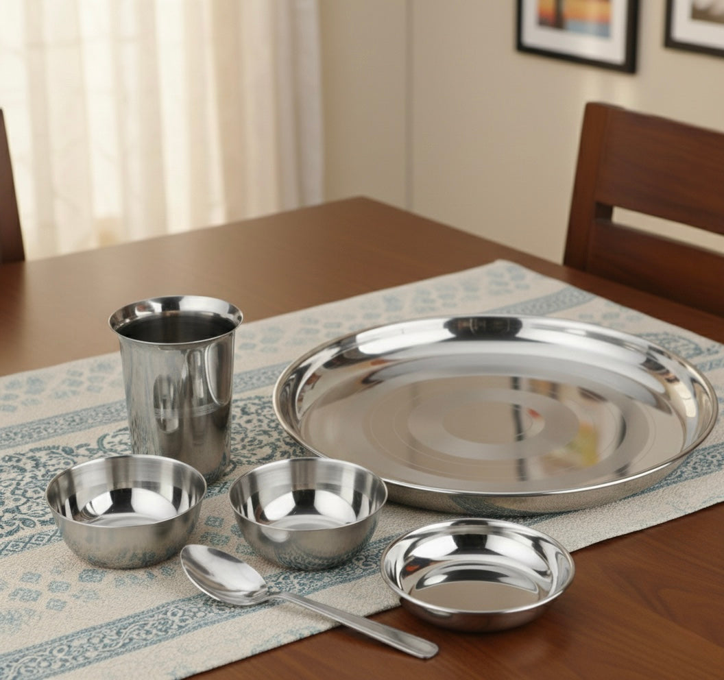 6 pc Thali Set PLAIN