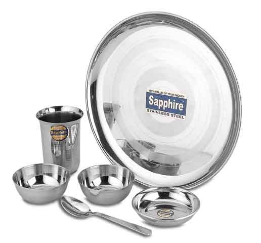 6 pc Thali Set PLAIN