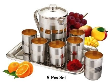 JUG+ GLASS+TRAY SET Lemon Set