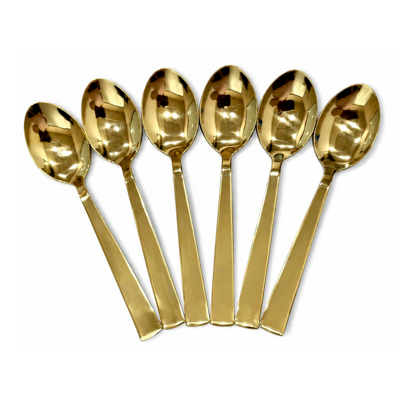 PVD GOLD SPOON- SET OF 6 PCS