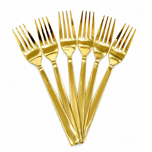 PVD GOLD FORK SET OF 6 PCS