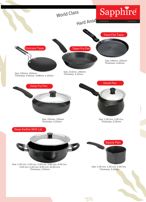 Hard Anodised & Non-Stick Cookwares