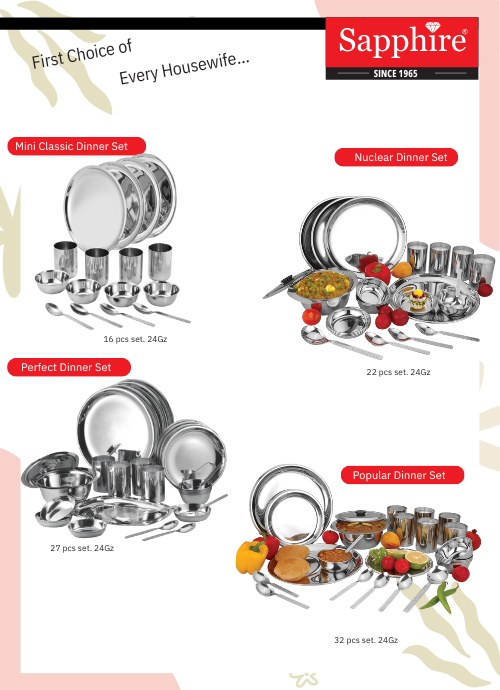 Our Stainless Steel Range
